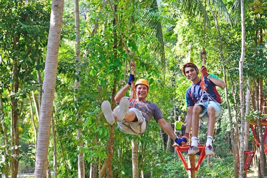 Full Day Zip Lining Zone A+B + Abseiling + Climbing