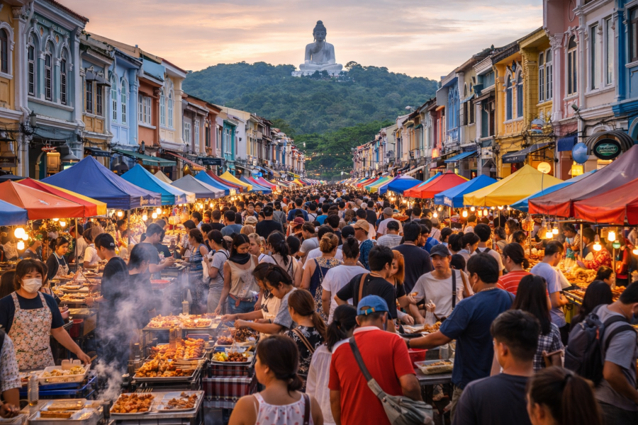 Phuket city tour: Full Day and Night Market