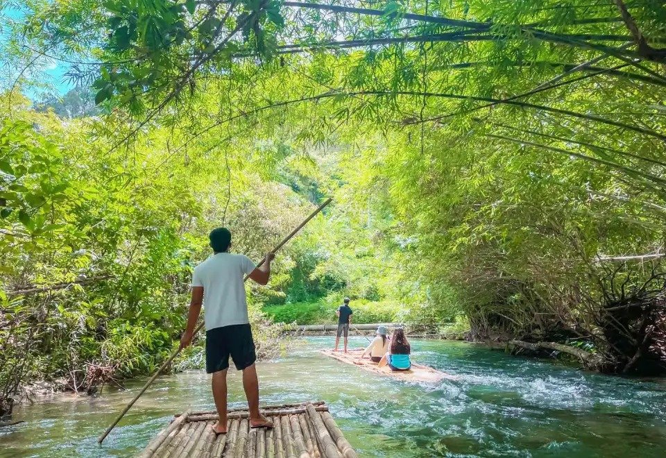 Bamboo river rafting 