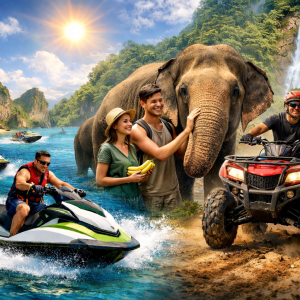 Phuket :Jet Ski 9 Islands & Elephant Care & ATV Ride